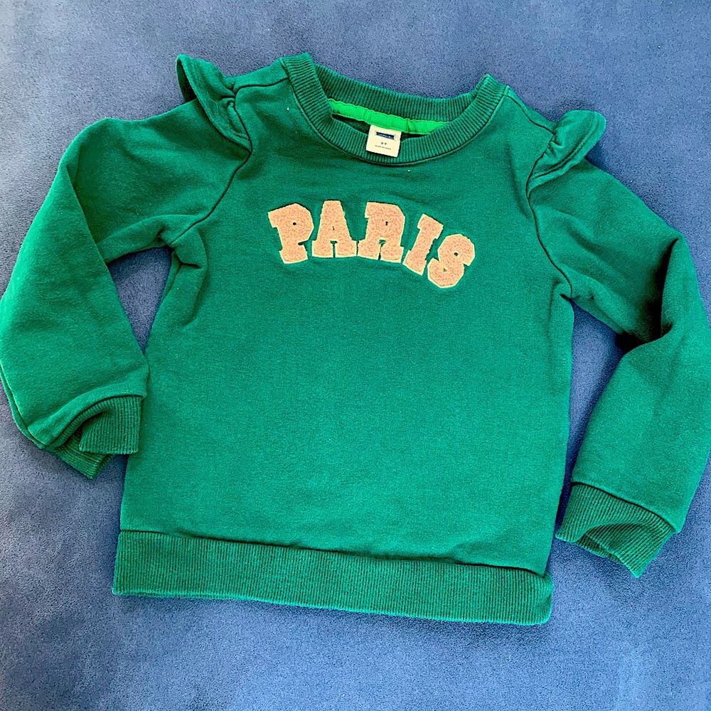 Green girl sweater J&J 18 - 24m